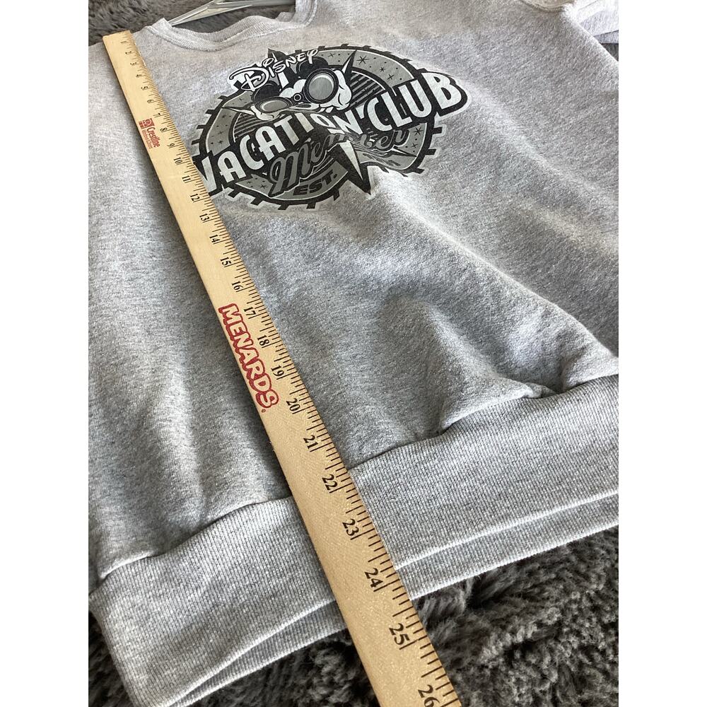 Disney‎ Parks Disney Vacation Club (DVC) Crewneck Sweatshirt Gray SZ Small - Picture 7 of 9